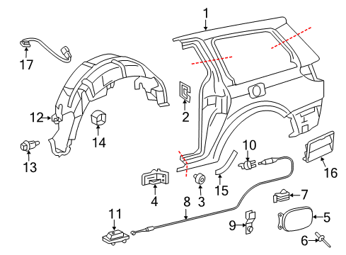 2020 Toyota Sienna Fuel Door Diagram