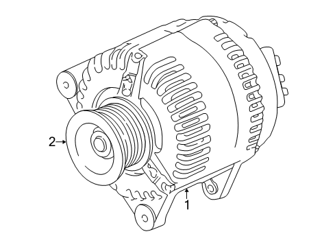 2003 Toyota MR2 Spyder Alternator Diagram 2 - Thumbnail