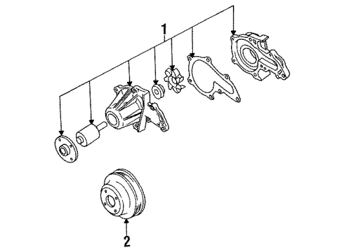 1993 Toyota Celica Water Pump Diagram