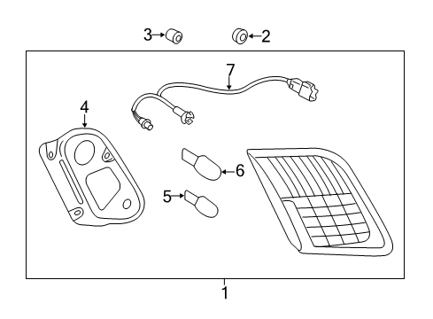 2008 Toyota Camry Backup Lamps Diagram 3 - Thumbnail