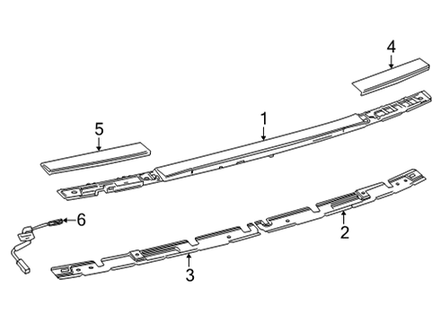 2022 Toyota Mirai High Mount Lamps Diagram