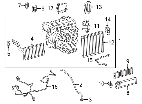 Valve, Cooler Expansion Diagram for 88515-33080