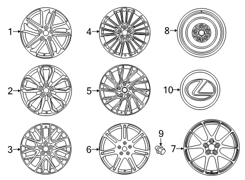 Wheel, Disc (For Spare) Diagram for 42611-30F32