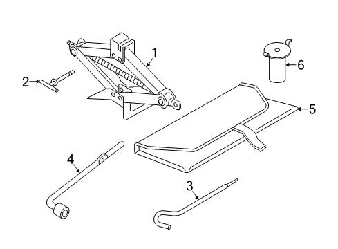 2016 Scion iA Jack & Components Diagram