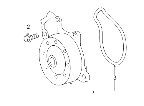 2018 Toyota Corolla iM Water Pump Diagram