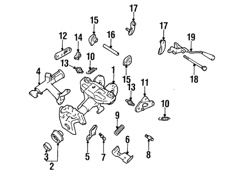 1997 Toyota Supra Housing & Components Diagram