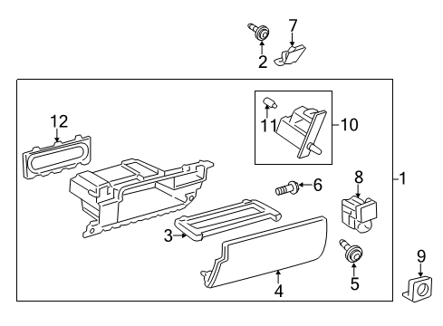 2017 Toyota Land Cruiser Glove Box Diagram