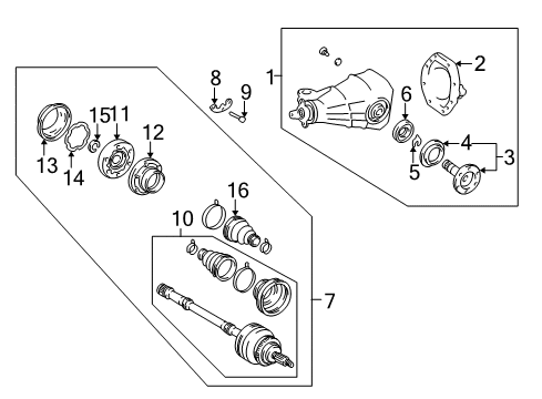 Ring, Hole Snap (For Differential Side Gear) Diagram for 90521-34003