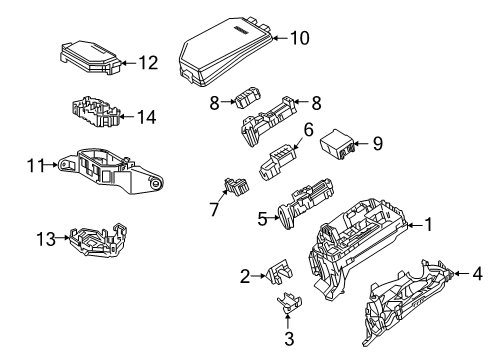 2023 Toyota Corolla Fuse Holder Diagram for 82660-16490
