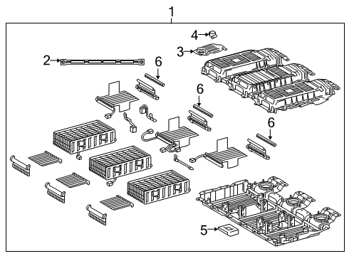 Clamp, HV Battery Diagram for G9298-48010