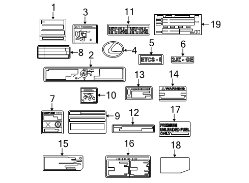 Plate, Engine Specification Diagram for 11277-46120