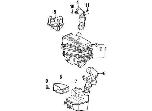 1998 Toyota Celica Air Intake Diagram