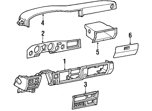 1987 Toyota Land Cruiser Door Diagram for 55501-90A00-13