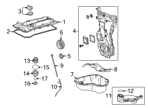 2012 Toyota Venza Engine Parts & Mounts, Timing, Lubrication System Diagram 1 - Thumbnail