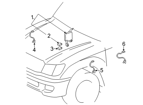 Relay, Suspension Control Main Diagram for 89278-60010