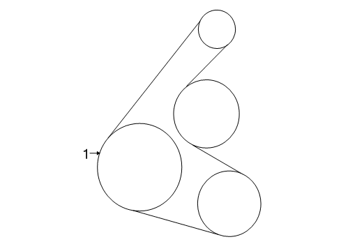 2012 Toyota Matrix Belts & Pulleys Diagram