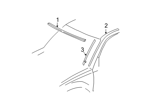 2004 Toyota RAV4 Reveal Moldings Diagram