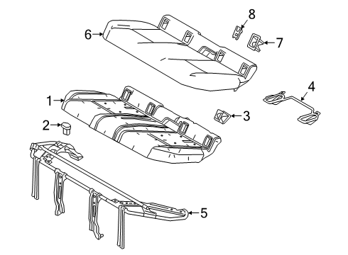 Cover, Child Restraint Seat Base Diagram for 73733-12020-C0