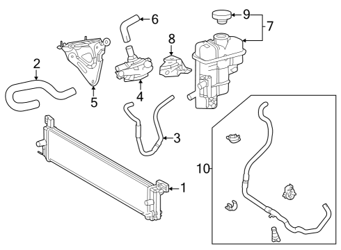 2024 Toyota Grand Highlander Inverter Cooling Components Diagram 2 - Thumbnail