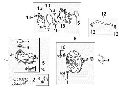 2018 Toyota C-HR Dash Panel Components Diagram