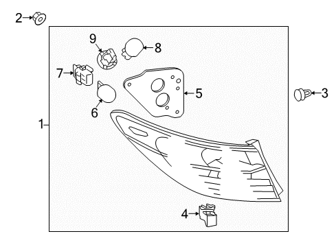 2016 Toyota Camry Tail Lamps Diagram