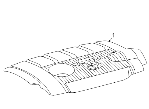 2012 Toyota Highlander Engine Appearance Cover Diagram 1 - Thumbnail