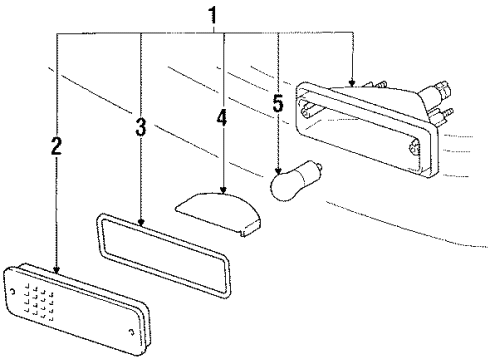 1990 Toyota Corolla Heat Shield Diagram for 81517-22220