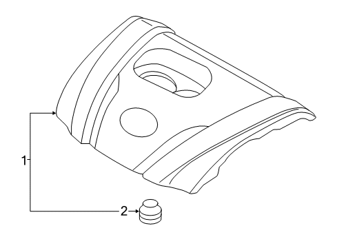 2016 Scion iA Engine Appearance Cover Diagram