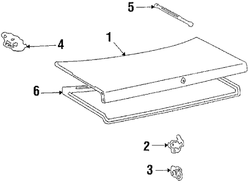 1988 Toyota Celica Trunk Diagram