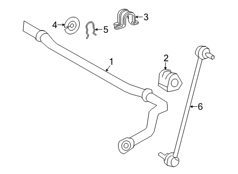 2023 Toyota RAV4 Prime Stabilizer Bar & Components - Front Diagram
