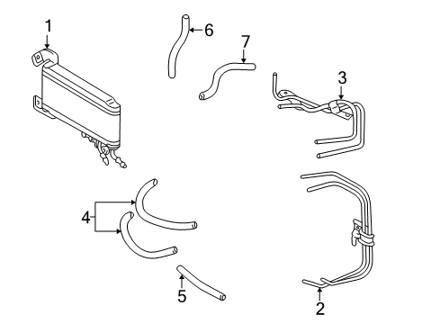 1997 Toyota Camry Trans Oil Cooler Diagram