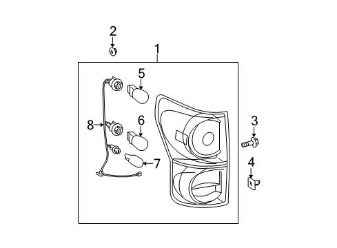 2013 Toyota Tundra Combination Lamps Diagram