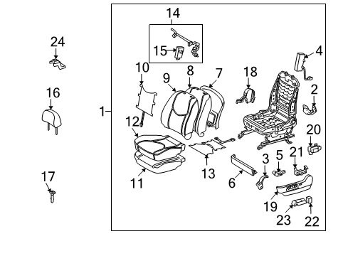 2008 Toyota RAV4 Power Seats Diagram