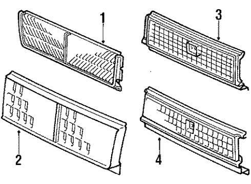1987 Toyota Cressida Nameplate Diagram for 75321-22580