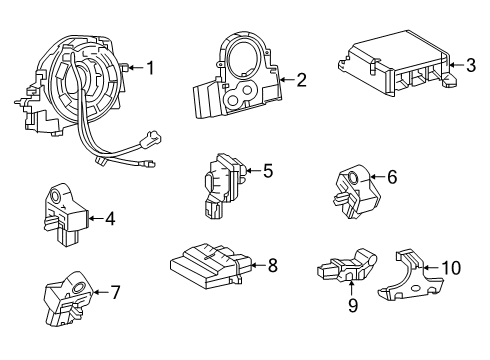 2019 Toyota Corolla Clockspring Diagram for 84307-02220