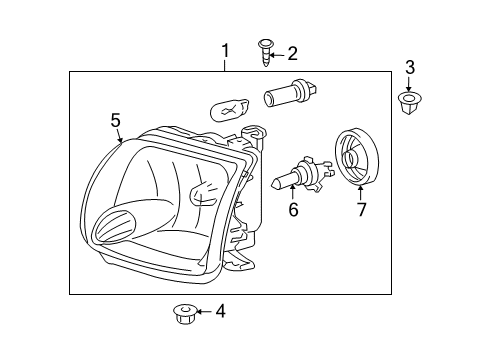 2005 Toyota Tundra Headlamps Diagram