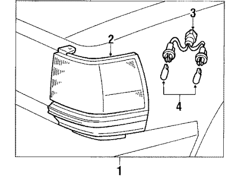 1986 Toyota Cressida Park Lamps Diagram