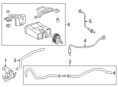 2017 Toyota Avalon Emission Components Diagram 2 - Thumbnail