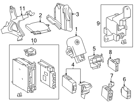 Bracket, Junction Block, Driver Side Diagram for 82673-60040