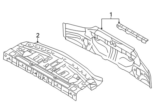 2022 Toyota GR86 Rear Body Diagram
