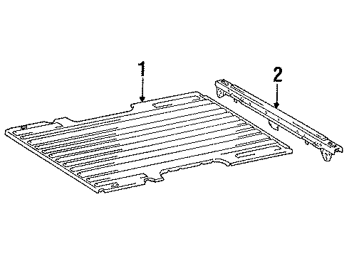 1994 Toyota T100 Pick Up Box - Floor Diagram