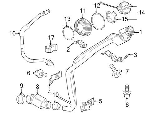 2023 Toyota GR Corolla Fuel System Components Diagram 1 - Thumbnail