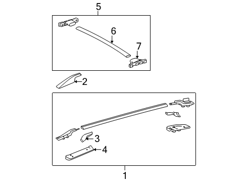 2010 Toyota RAV4 Luggage Carrier Diagram