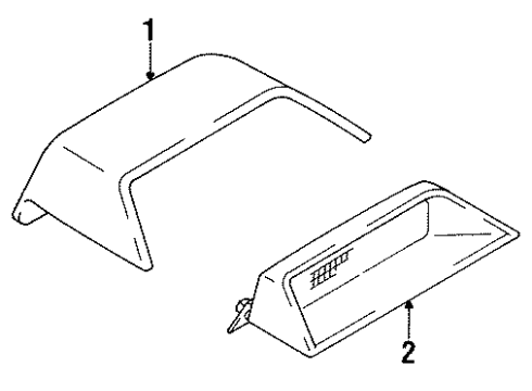 1991 Toyota Cressida High Mount Lamps Diagram