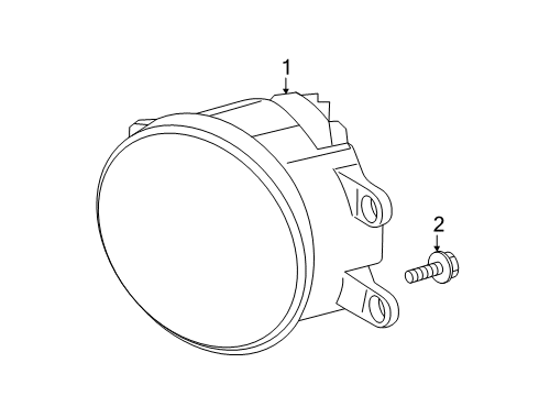 2020 Toyota RAV4 Front Lamps - Fog Lamps Diagram