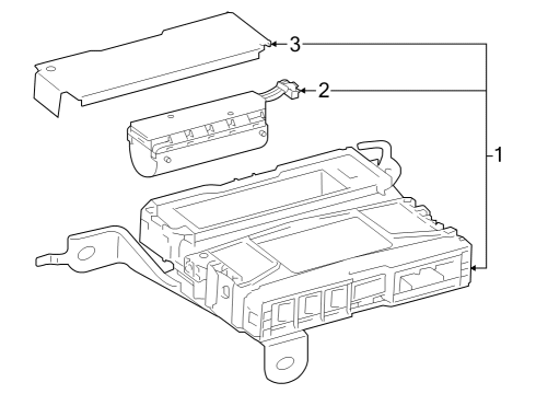 2018 Toyota Camry Communication System Components Diagram 2 - Thumbnail