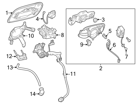 Seal, Fuel Filler Opening Lid Lock Diagram for 77359-42010