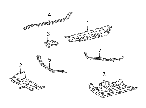 Bracket, Engine Service Cover, Driver Side Diagram for 58737-48010
