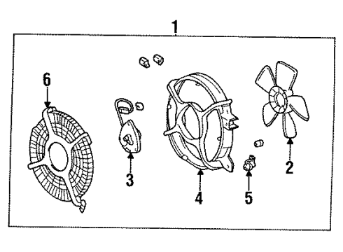 1993 Toyota Corolla A/C Condenser Fan Diagram