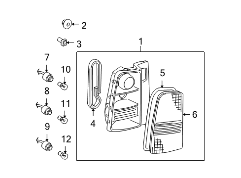 2005 Scion xB Socket, Rear Diagram for 81565-52100